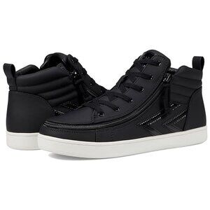 NEW Billy Footwear Women Sneaker Mid Top Zip Up Black Adaptive Size 7 M RY2530
